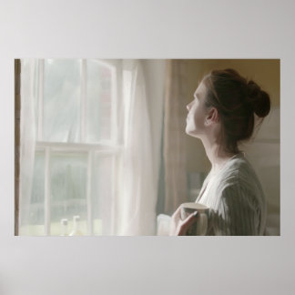 Kitchen window gazing poster