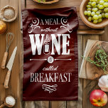 Kitchen Wisdom Meal Without Wine Kitchen Towel<br><div class="desc">Meal Without Wine Kitchen Towel – Many say, wine is a healer. One wine a day providing health benefits even helping to de-stress and unwind after a long day. In celebration of this scientific break through lol we have designed the ultimate quirky kitchen towel, wine colour (of course!). Featuring the...</div>