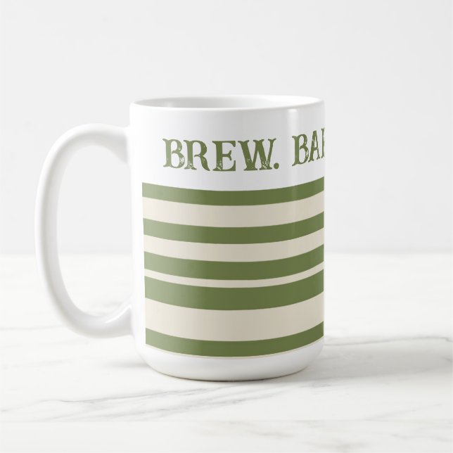 Kitchen Witch Brew Bake Bewitch Green Mug (Left)