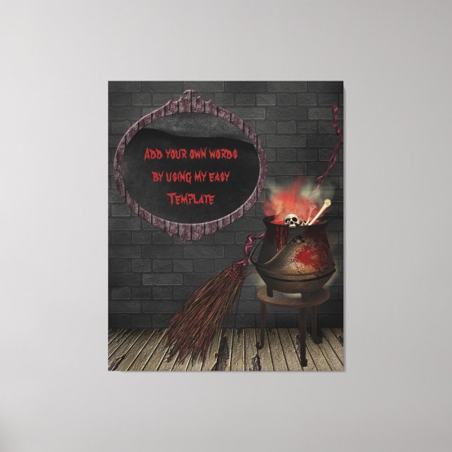 Kitchen Witch Canvas Print (Front)