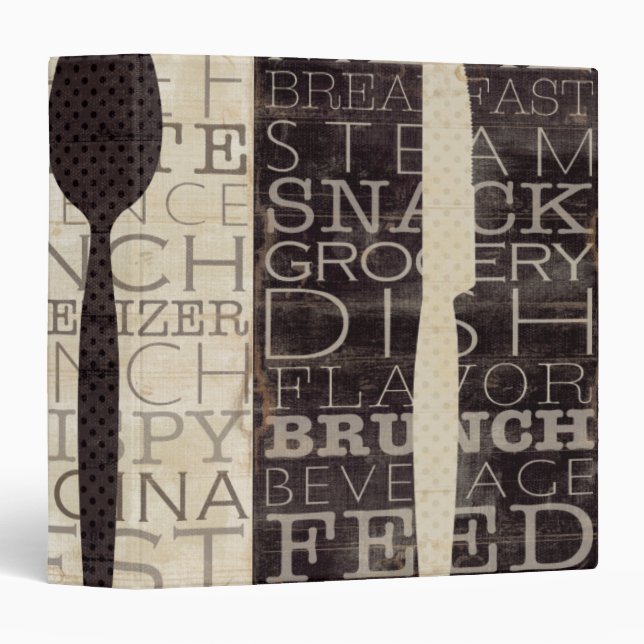 Kitchen Words Trio Binder (Front/Spine)