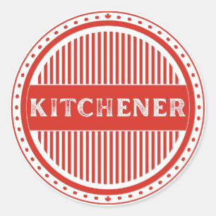 Kitchener City Pride Emblem – Canadian Identity Classic Round Sticker