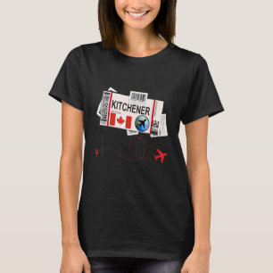 Kitchener Girl  Kitchener Boarding Pass  Kitchener T-Shirt