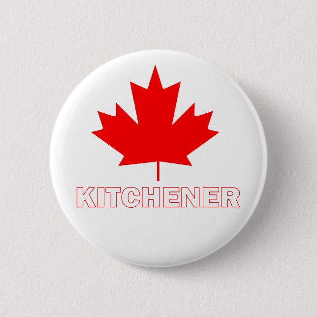 Kitchener, Ontario 2 Inch Round Button (Front)