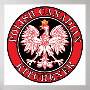 Kitchener Polish Canadian Eagle Poster