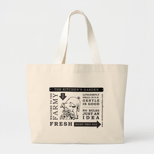 Kitchen's Garden Jumbo Tote (Front)