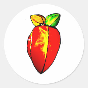 Kite 2 Hong Kong 2002 Persimmon 2010 The MUSEUM Za Classic Round Sticker