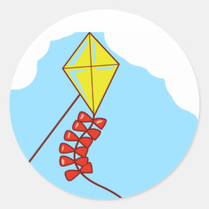 kite classic round sticker