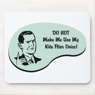 Kite Flier Voice Mouse Pad