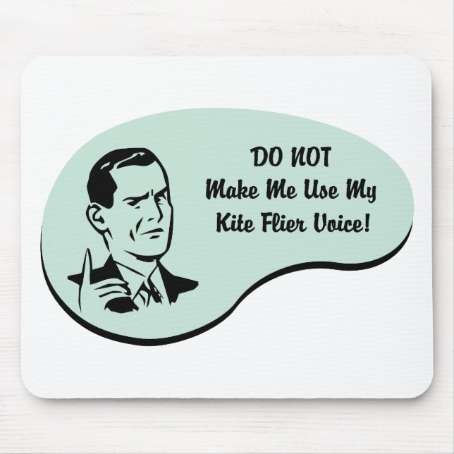 Kite Flier Voice Mouse Pad (Front)