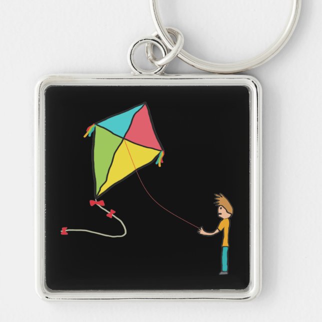 Kite Flying Keychain (Front)