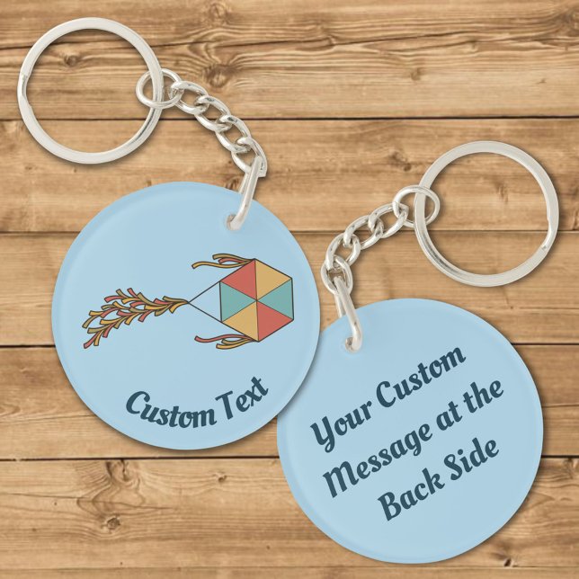 Kite Icon Porte - clé bleu clair (Créateur téléchargé)