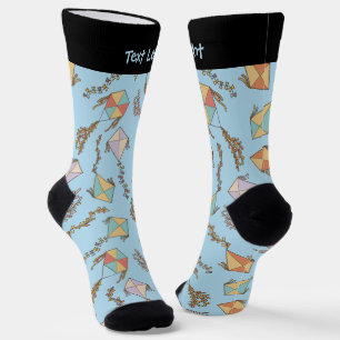 Kite Icons Pattern Socks