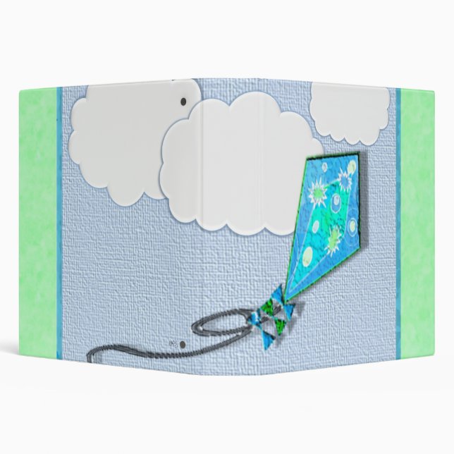 Kite in Flight Linen Binder (Background)