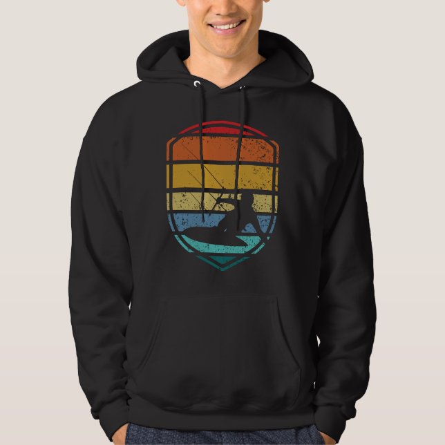 Kite Surf Kitesurfing Kitesurf Retro Vintage Hoodie (Front)