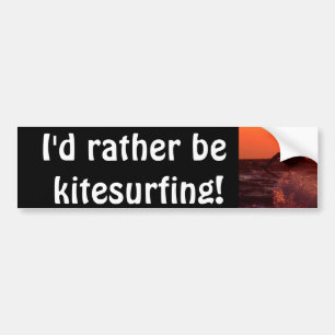 Kite Surfer Bumper Sticker