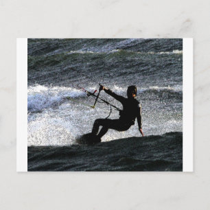 Kite surfer postcard