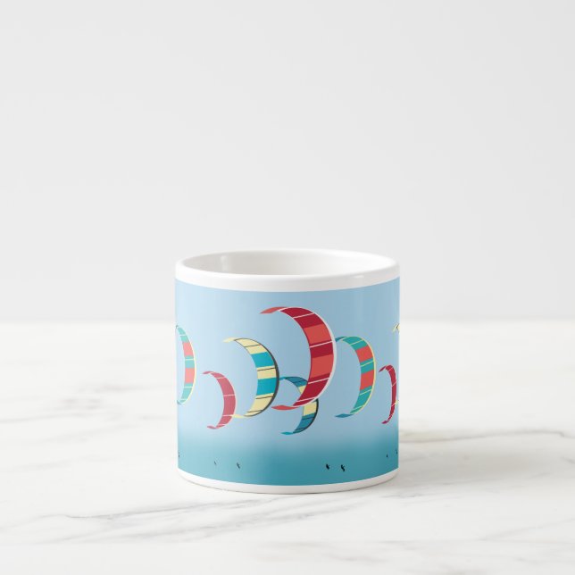 Kite Surfing Espresso Cup (Front)