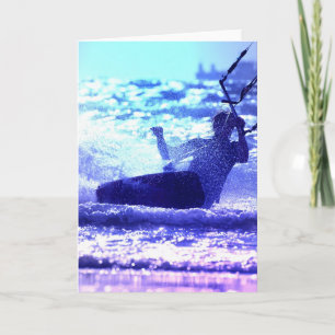 Kite Surfing Greeting Card