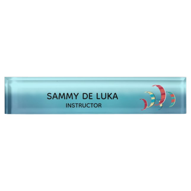 Kite Surfing Nameplate (Front)