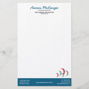 Kite Surfing Stationery