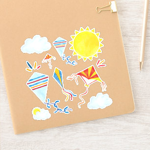 Kite Watercolor Stickers