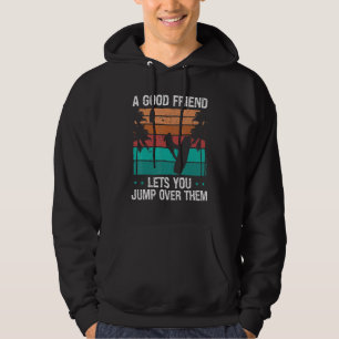 Kiteboarder jump over friend Kitesurfer Kite Kiteb Hoodie