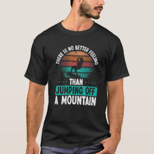 Kiteboarder Jumping off a Mountain Kitesurfer Vint T-Shirt