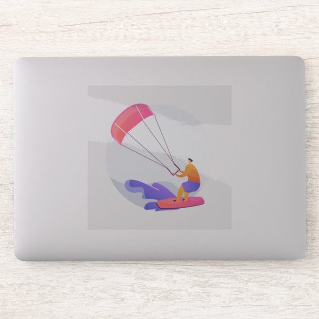 Kiteboarder kitesurfer (Computer)