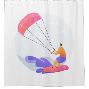 Kiteboarder kitesurfer