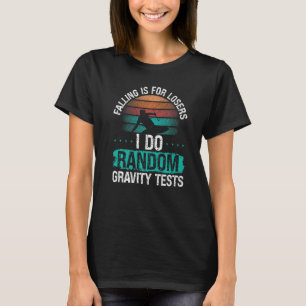 Kiteboarder Random Gravity Test Falling Kitesurfer T-Shirt