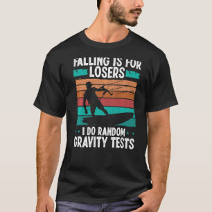 Kiteboarder Vintage Random Gravity Tests Funny Kit T-Shirt