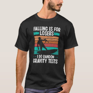 Kiteboarder Vintage Random Gravity Tests Funny Kit T-Shirt