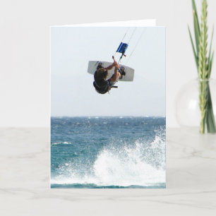 Kiteboarding Jump Greeting Card