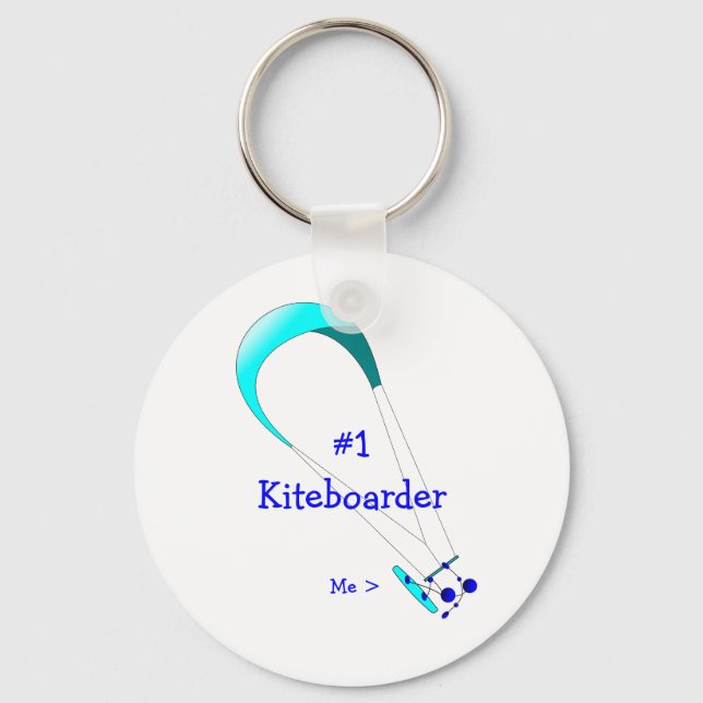 Kiteboarding Kitesurfing Gifts Keychain (Front)