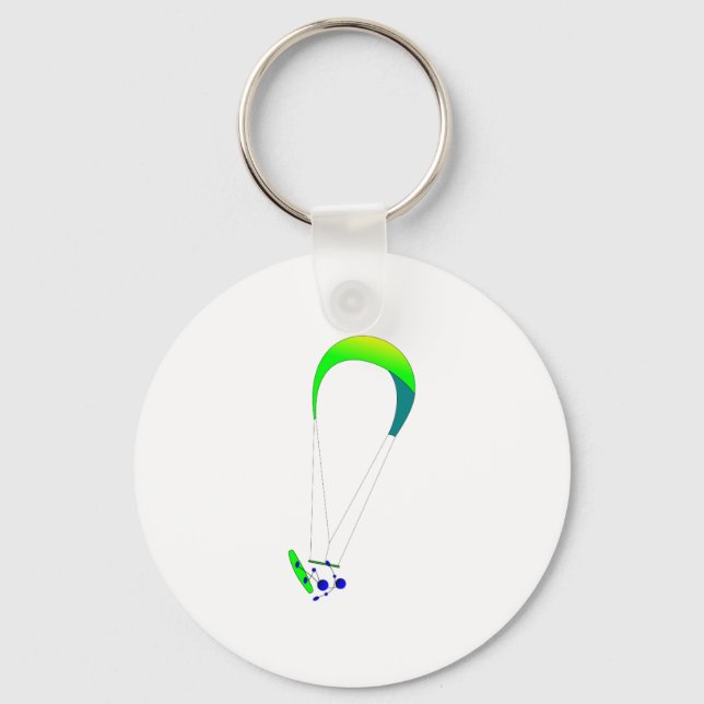 Kiteboarding - Kitesurfing Keychain (Front)