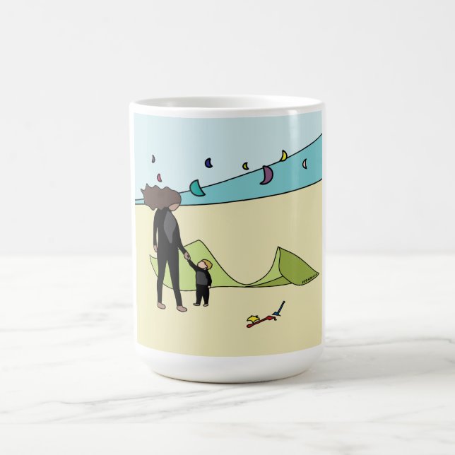 Kiteboarding/kitesurfing - Kitegirl Coffee Mug (Center)