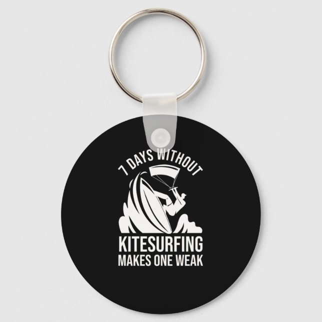 Kiteboarding Kitesurfing Water Sports Keychain (Front)