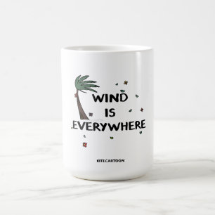 Kiteboarding/kitesurfing - Wind is everywhere Coffee Mug