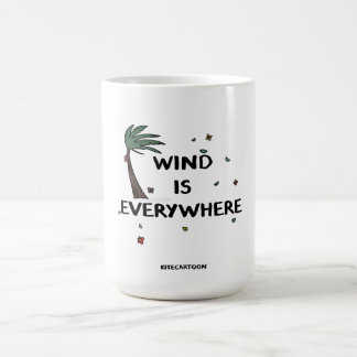 Kiteboarding/kitesurfing - Wind is everywhere Coffee Mug