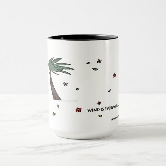 Kiteboarding/kitesurfing - Wind is everywhere Mug (Center)