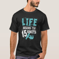 Kiteboarding T Shirt Kitesurfing Gift 15 Knots Kit