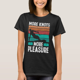 Kiteboarding Vintage More Knots Retro Kitesurfer K T-Shirt