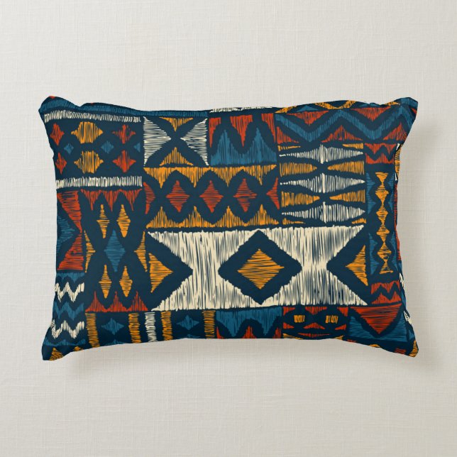 Kitenge chitenge Pattern Africa Accent Pillow (Front)
