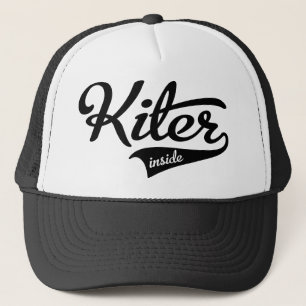 Kiter inside trucker hat