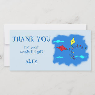 Kites Personalized Thank you Card