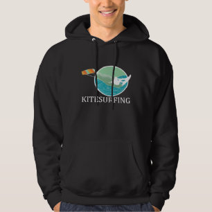 Kitesurfer On Surfboard Kiteboarding Kitesurfing G Hoodie