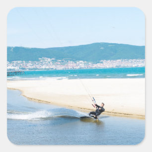 Kitesurfer Square Sticker