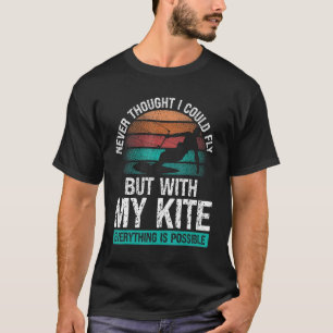 Kitesurfer Vintage Kite Kiteboarder Kitesurfing Re T-Shirt