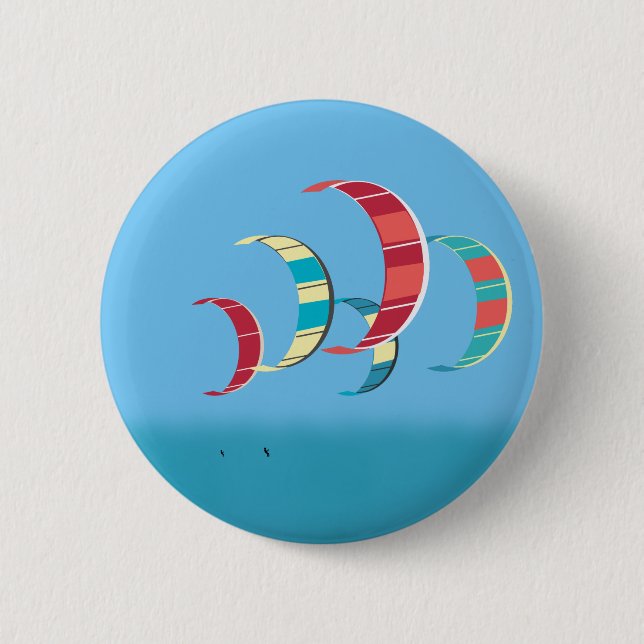 Kitesurfing 2 Inch Round Button (Front)